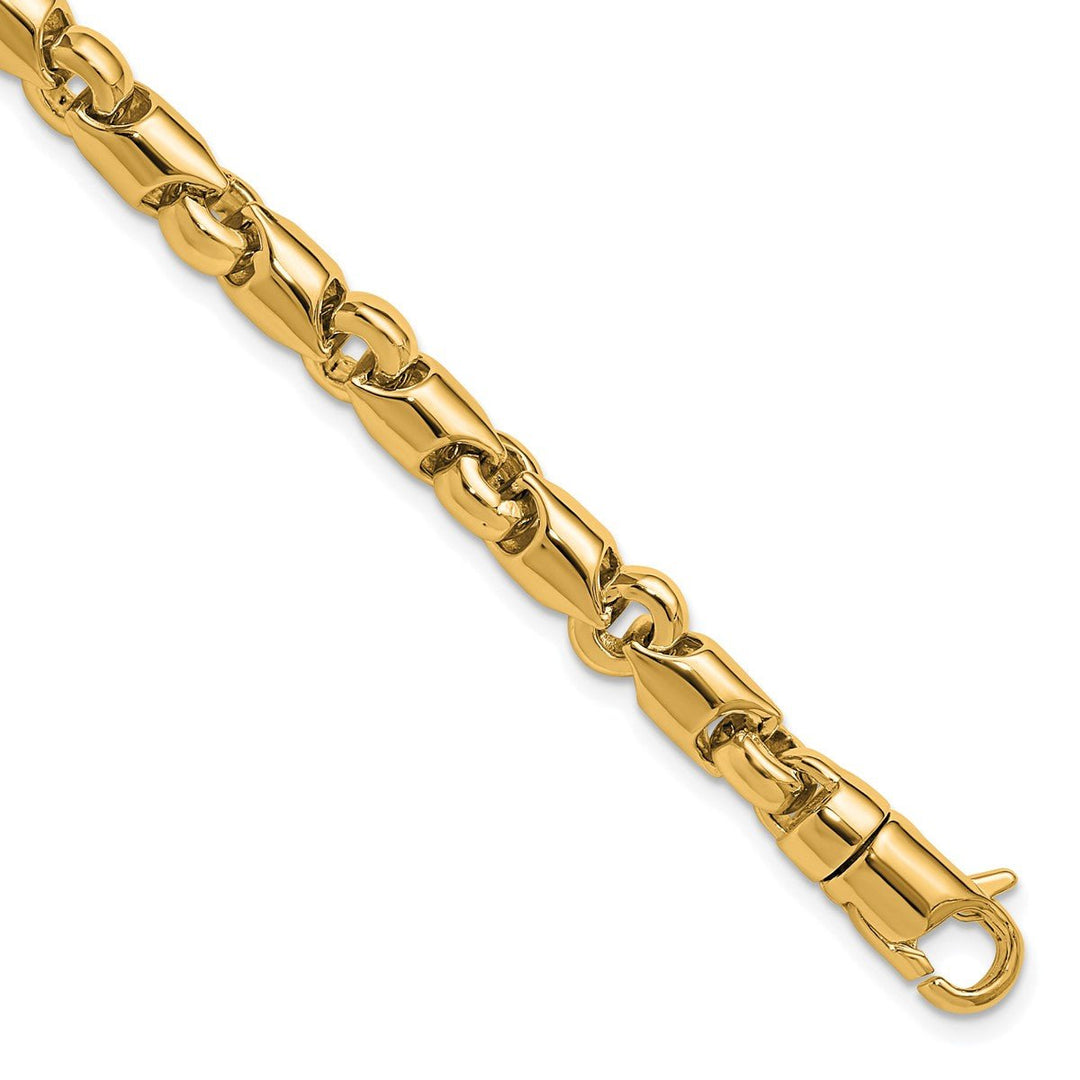 Gold 6.5mm Open Link Chain, 8"