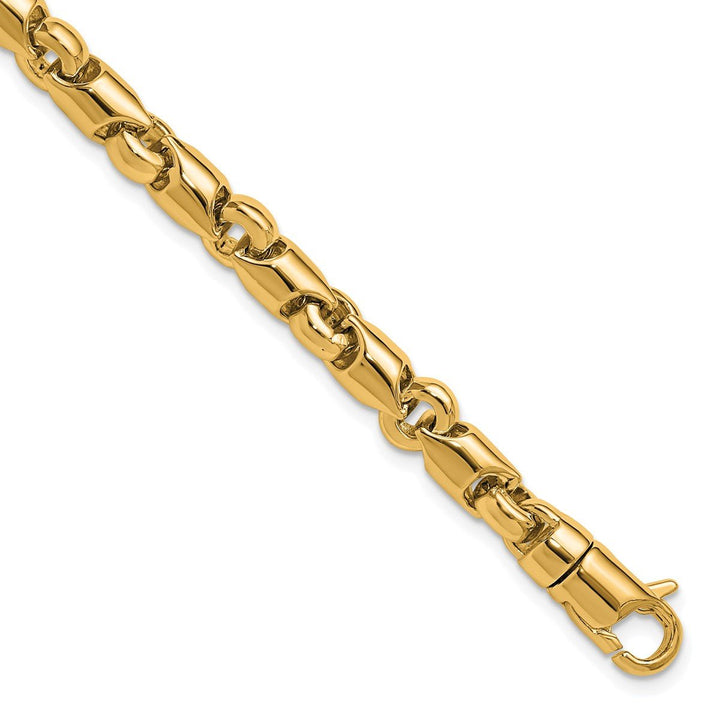 Gold 6.5mm Open Link Chain, 8" - Chain - Design Jewellers Edmonton
