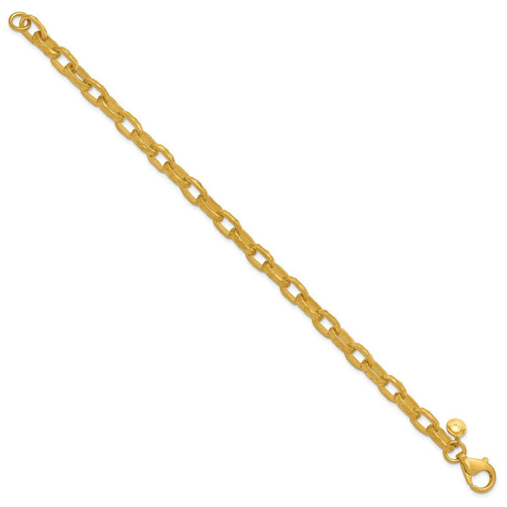 Gold 6.5mm Open Link Chain, 8" - Chain - Design Jewellers Edmonton
