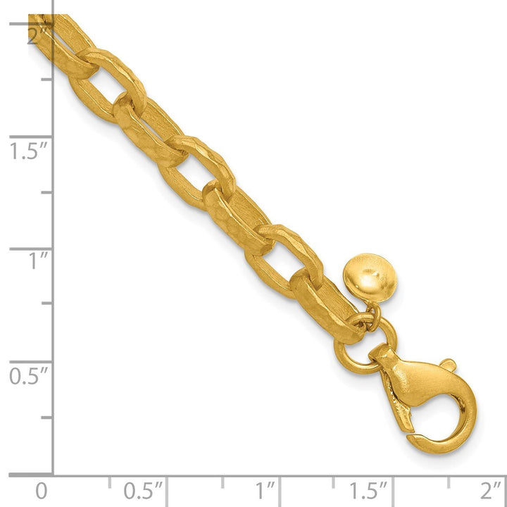 Gold 6.5mm Open Link Chain, 8" - Chain - Design Jewellers Edmonton