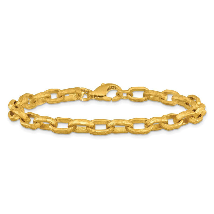 Gold 6.5mm Open Link Chain, 8" - Chain - Design Jewellers Edmonton