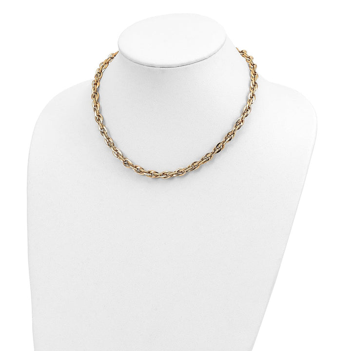 Gold 6.5mm Open Link Necklace, 17.5" - Necklace - Design Jewellers Edmonton
