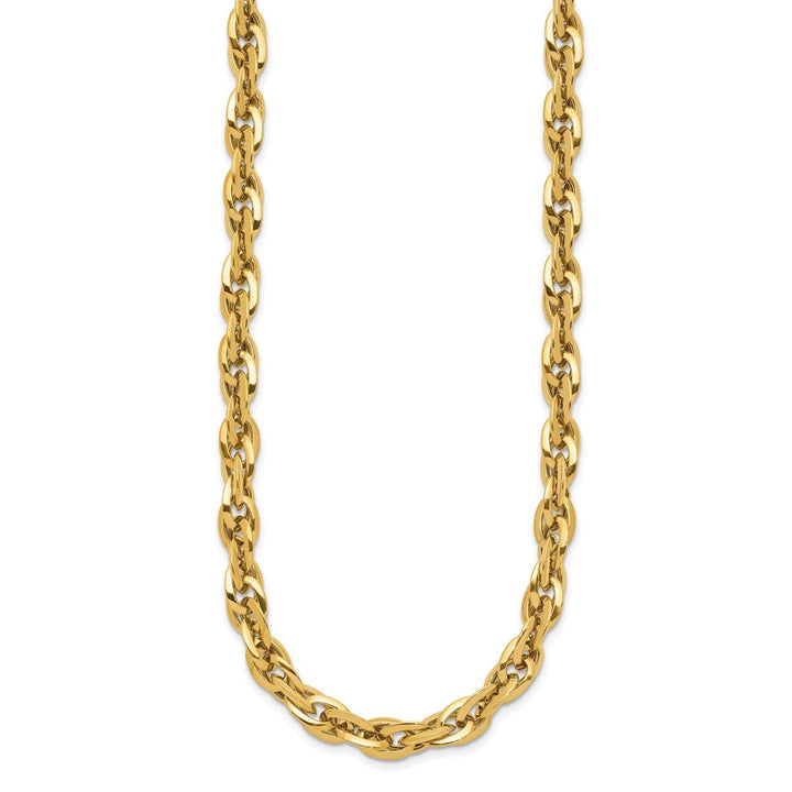 Gold 6.5mm Open Link Necklace, 17.5" - Necklace - Design Jewellers Edmonton