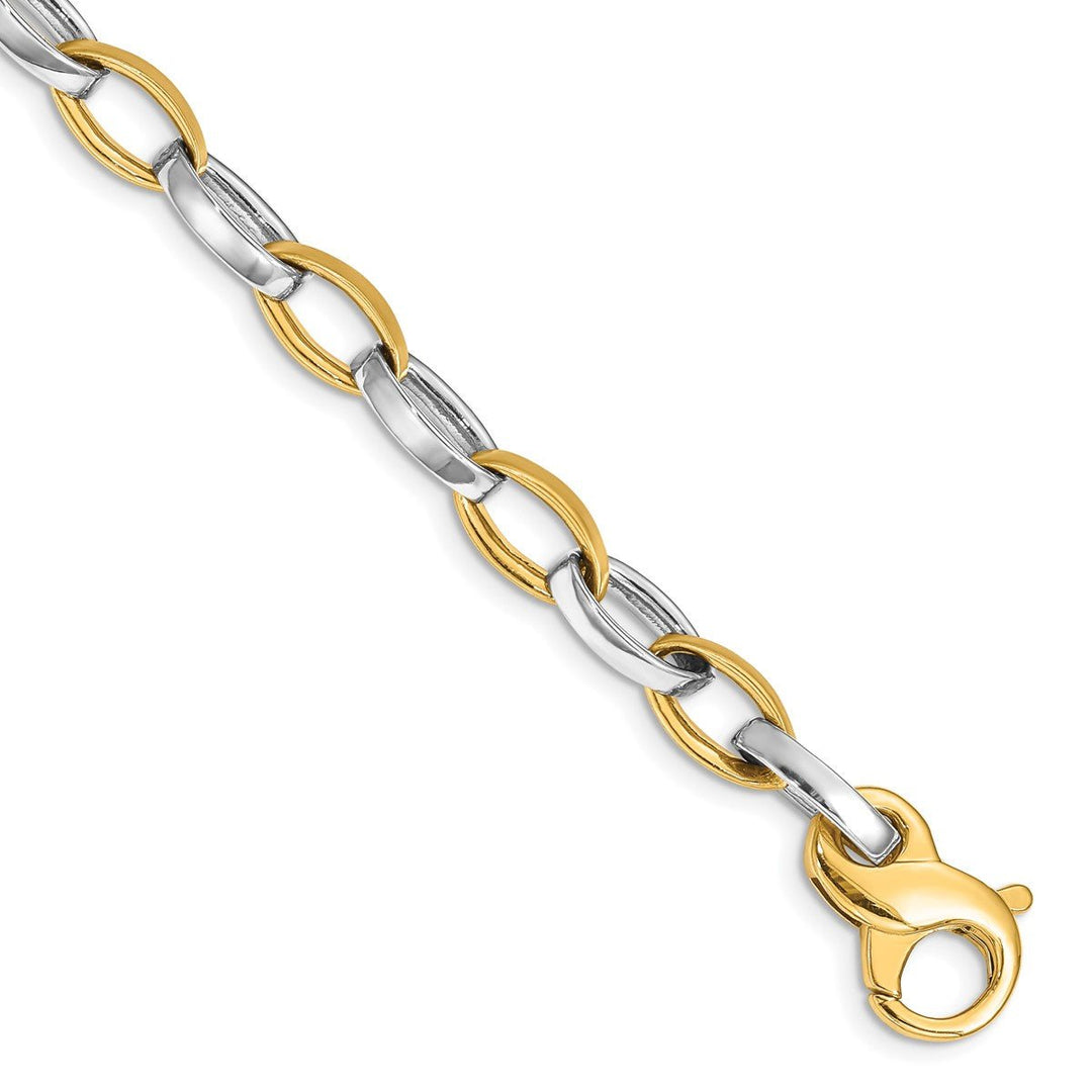 Gold 6.6mm Fancy Necklaces, 18"