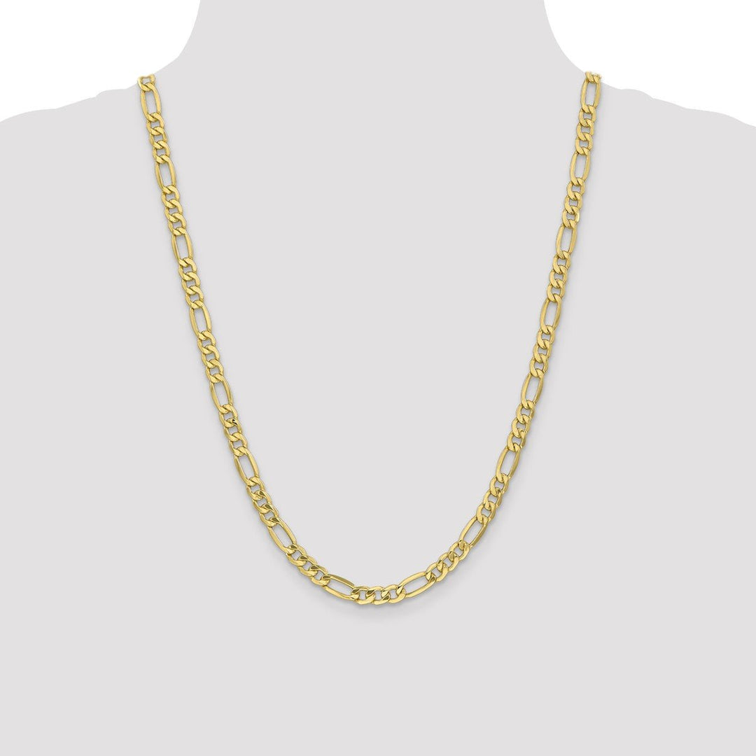 Gold 6.6mm Figaro Chain, 24