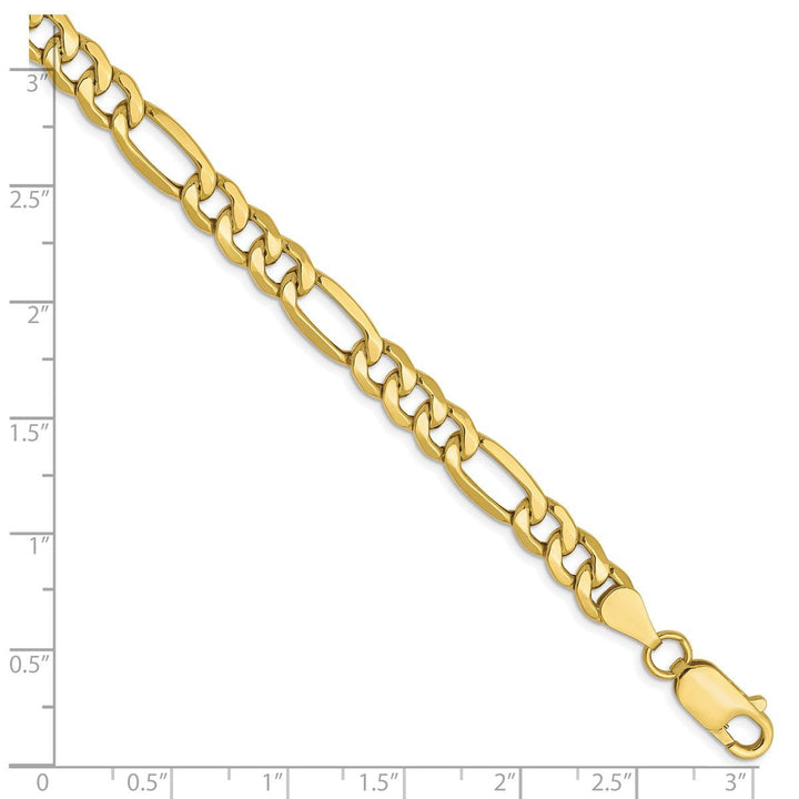 Gold 6.6mm Figaro Chain, 7" - Chain - Design Jewellers Edmonton
