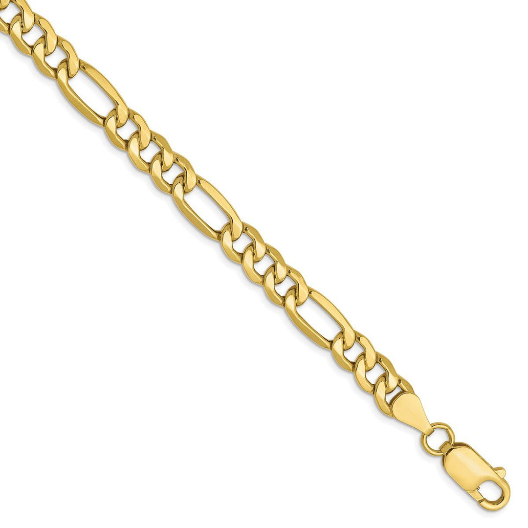 Gold 6.6mm Figaro Chain, 8"