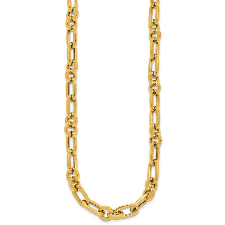 Gold 6.7 to 8.5 mm (tapered) Rolo Necklace, 18" - Necklace - Design Jewellers Edmonton