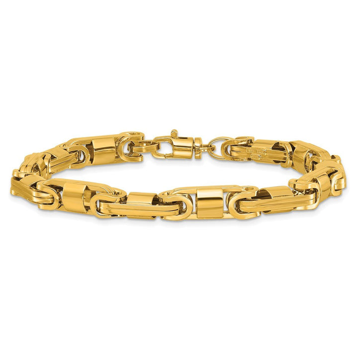 Gold 6.75mm Byzantine Bracelet, 8.25" - Bracelet - Design Jewellers Edmonton