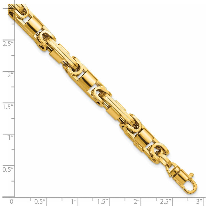 Gold 6.75mm Byzantine Bracelet, 8.25" - Bracelet - Design Jewellers Edmonton