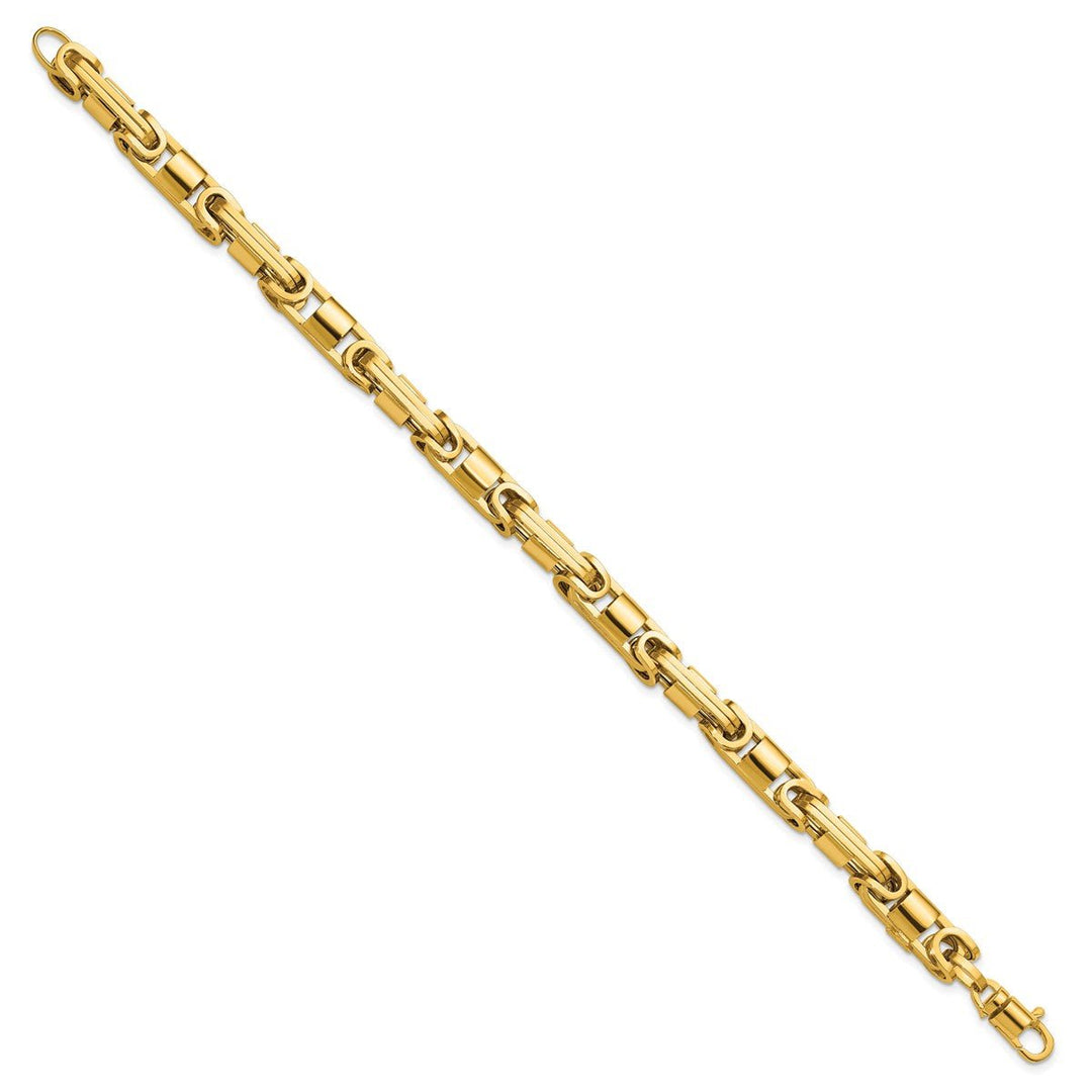 Gold 6.75mm Byzantine Bracelet, 8.25