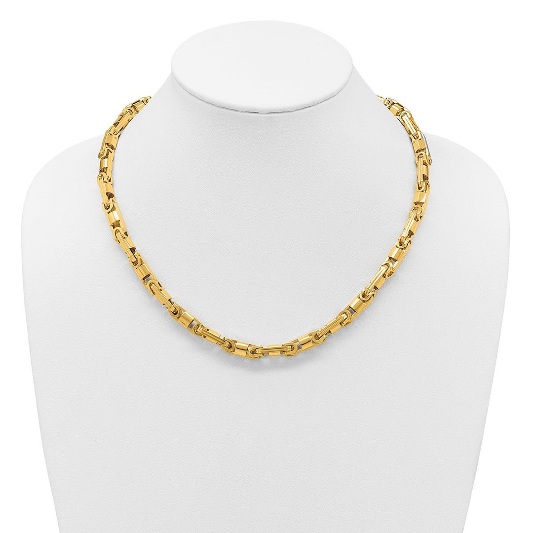 Gold 6.75mm Byzantine Necklace, 20