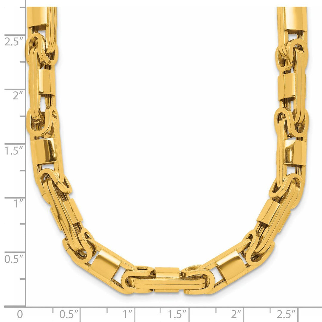 Gold 6.75mm Byzantine Necklace, 20