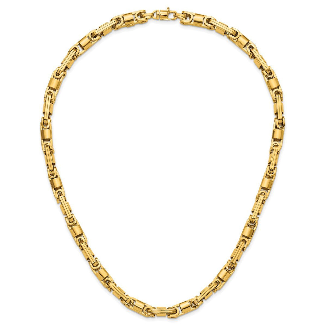 Gold 6.75mm Byzantine Necklace, 20