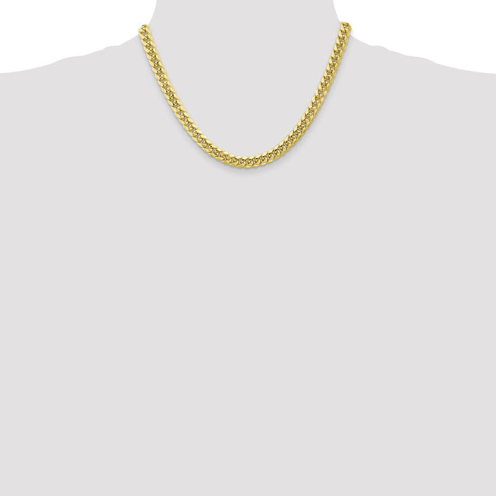 Gold 6.75mm Cuban Chain, 18" - Chain - Design Jewellers Edmonton