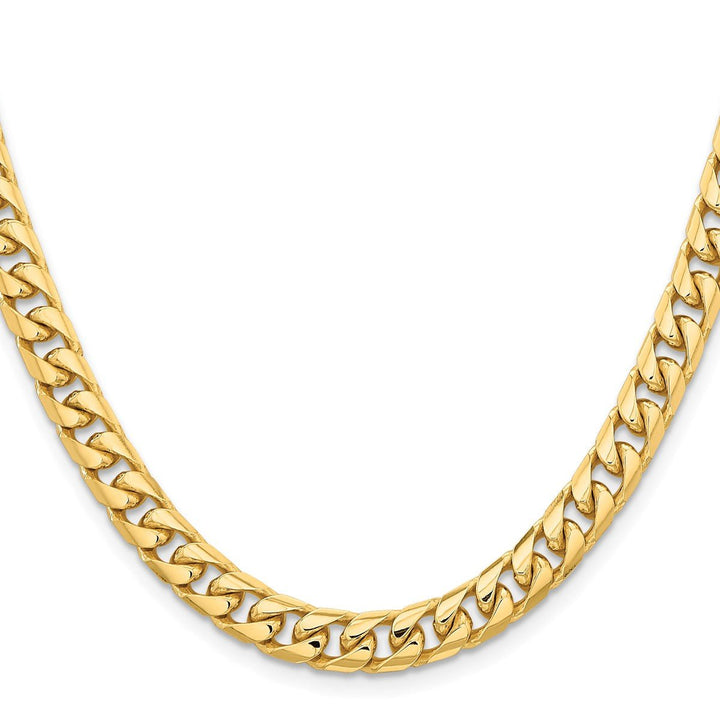 Gold 6.75mm Cuban Chain, 20" - Chain - Design Jewellers Edmonton
