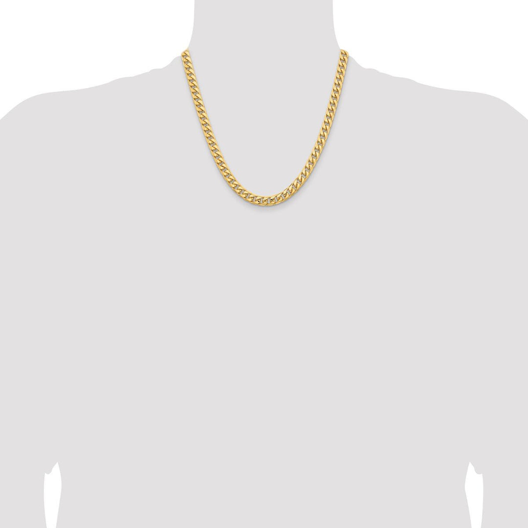 Gold 6.75mm Cuban Chain, 20