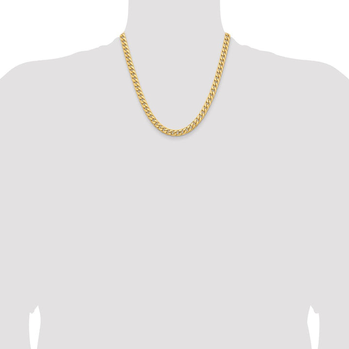 Gold 6.75mm Cuban Chain, 20" - Chain - Design Jewellers Edmonton