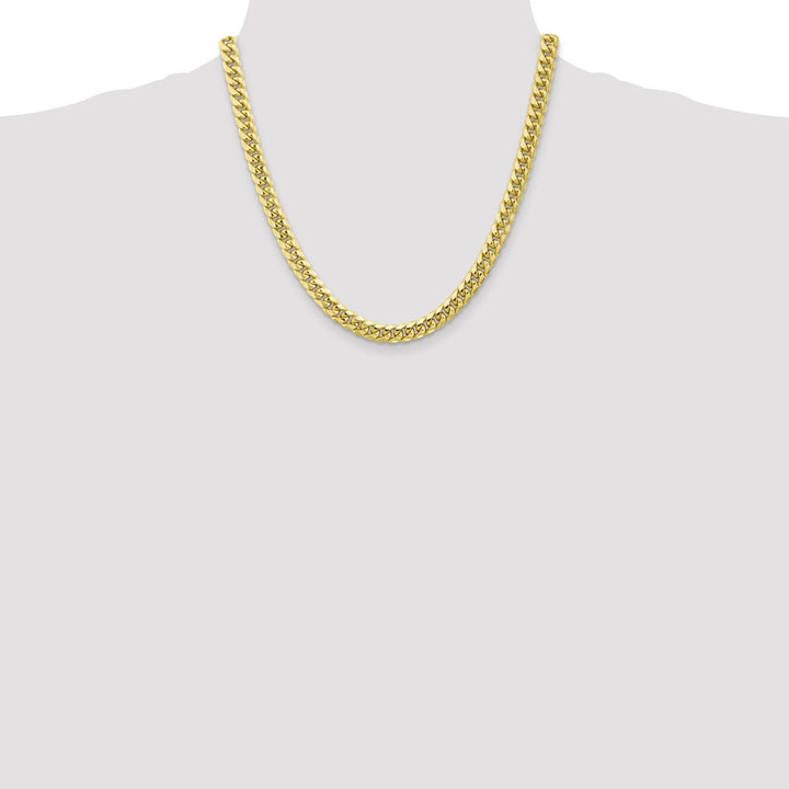 Gold 6.75mm Cuban Chain, 20" - Chain - Design Jewellers Edmonton