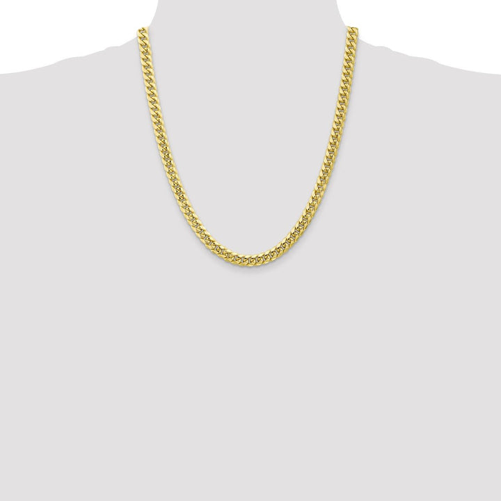 Gold 6.75mm Cuban Chain, 22" - Chain - Design Jewellers Edmonton