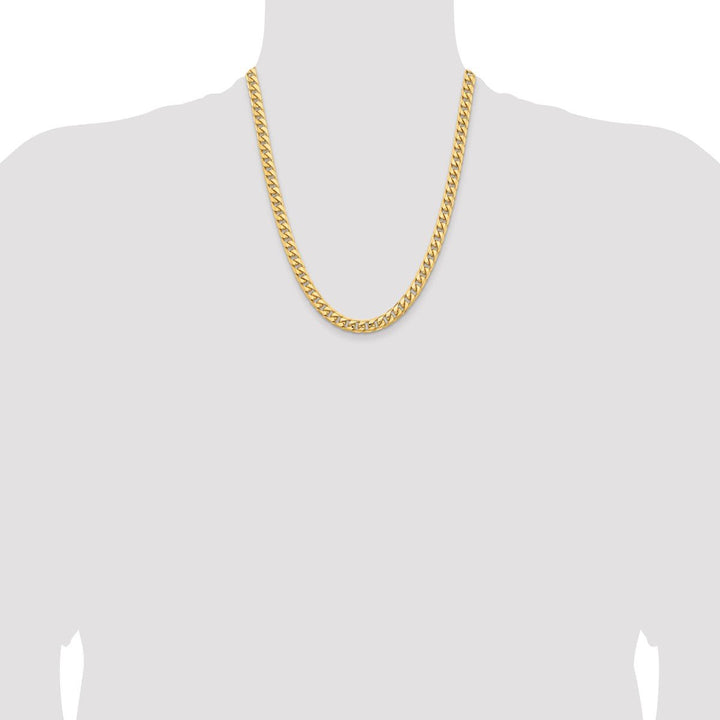 Gold 6.75mm Cuban Chain, 22" - Chain - Design Jewellers Edmonton