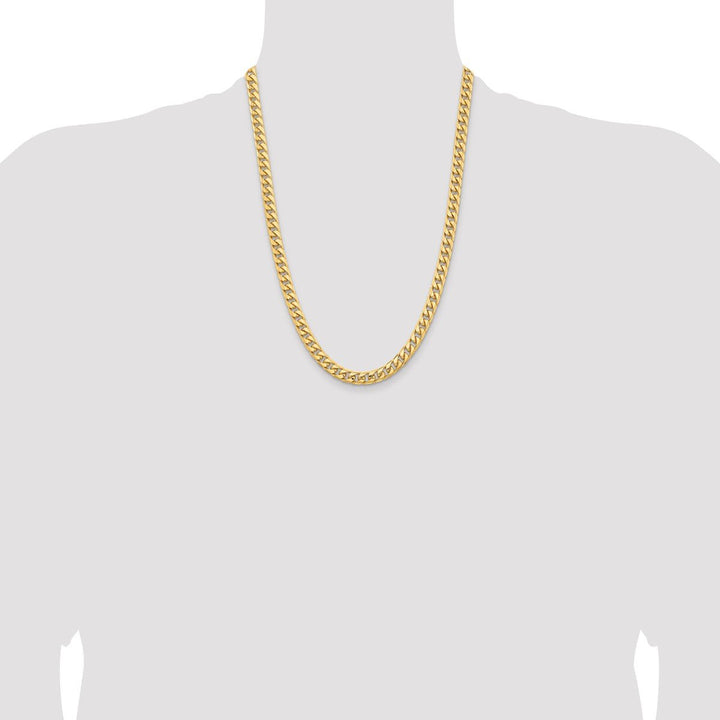 Gold 6.75mm Cuban Chain, 24" - Chain - Design Jewellers Edmonton
