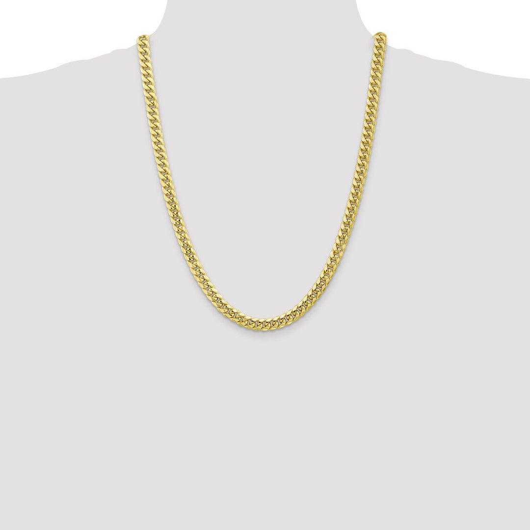 Gold 6.75mm Cuban Chain, 24