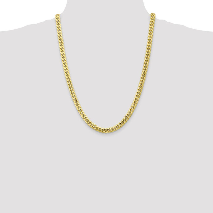 Gold 6.75mm Cuban Chain, 24" - Chain - Design Jewellers Edmonton