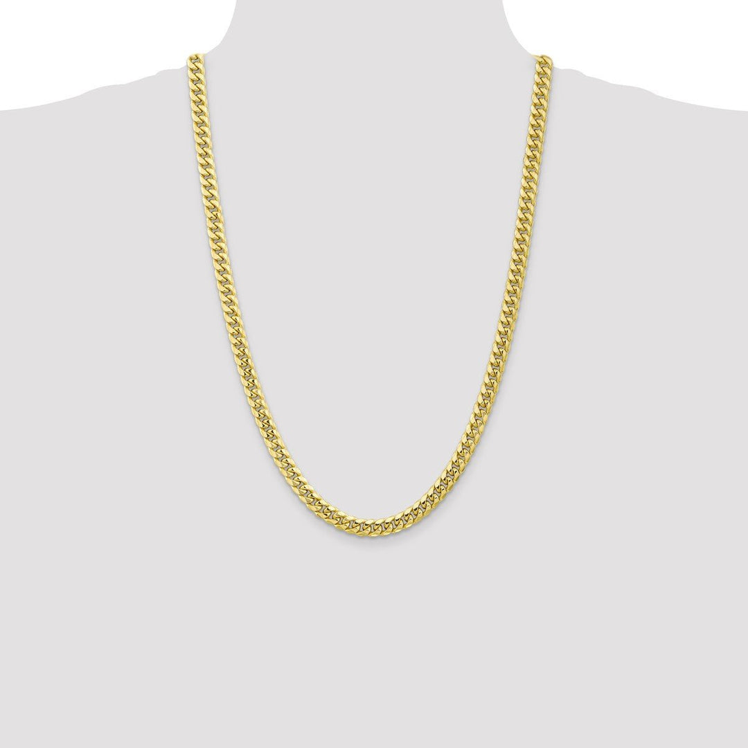 Gold 6.75mm Cuban Chain, 26