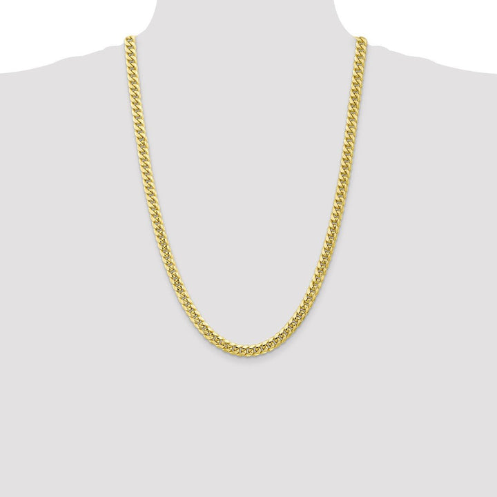 Gold 6.75mm Cuban Chain, 26" - Chain - Design Jewellers Edmonton