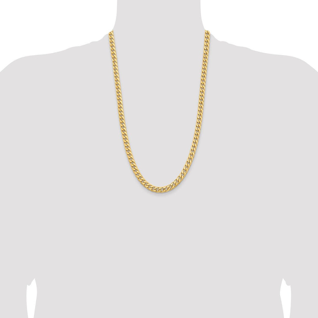 Gold 6.75mm Cuban Chain, 26