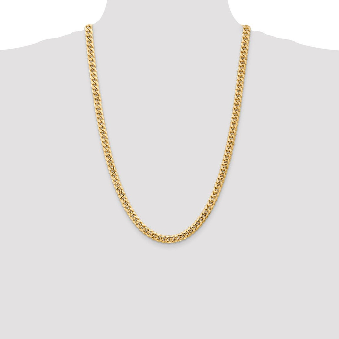 Gold 6.75mm Cuban Chain, 26