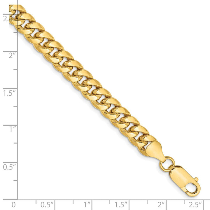 Gold 6.75mm Cuban Chain, 8" - Chain - Design Jewellers Edmonton