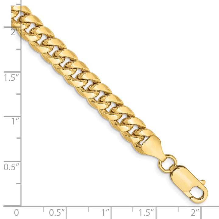 Gold 6.75mm Cuban Chain, 8" - Chain - Design Jewellers Edmonton
