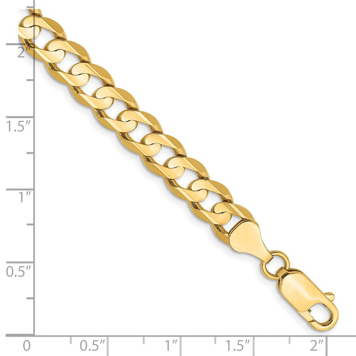 Gold 6.75mm Curb Chain, 8" - Chain - Design Jewellers Edmonton