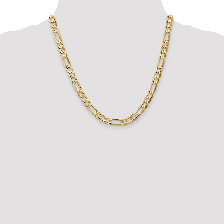 Gold 6.75mm Figaro Chain, 20" - Chain - Design Jewellers Edmonton