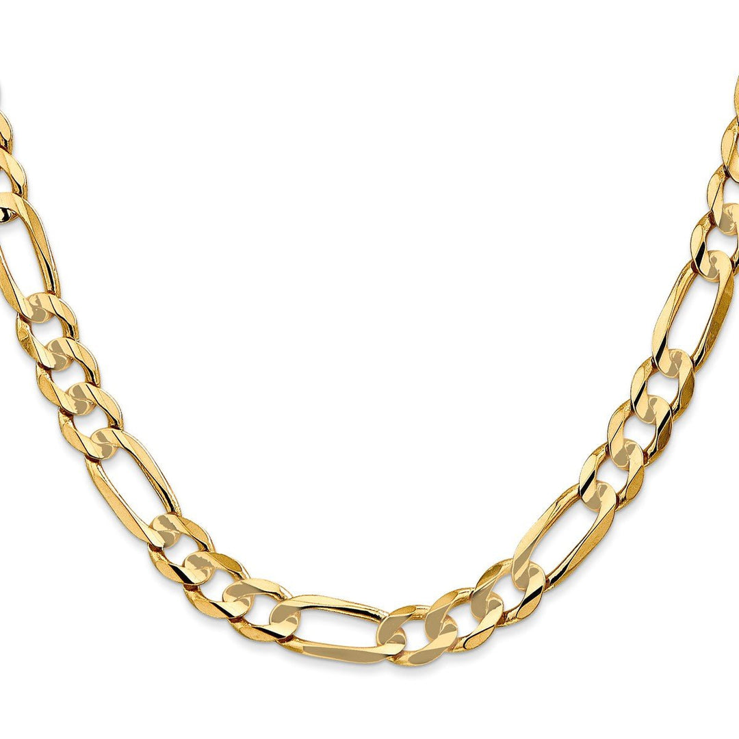 Gold 6.75mm Figaro Chain, 22