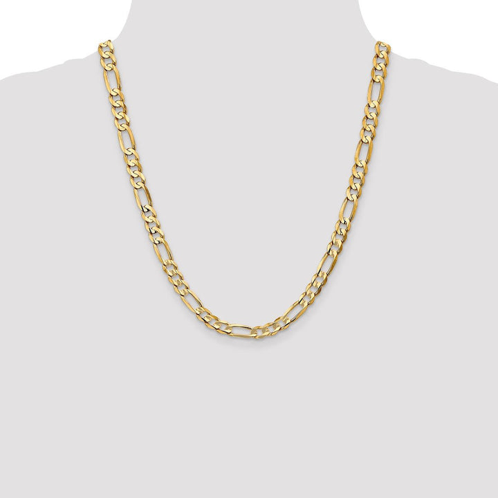 Gold 6.75mm Figaro Chain, 22" - Chain - Design Jewellers Edmonton