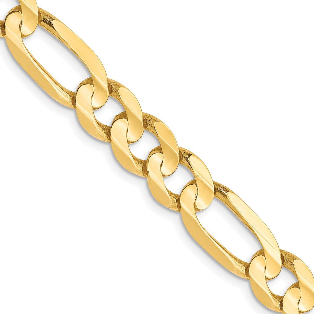 Gold 6.75mm Figaro Chain, 22