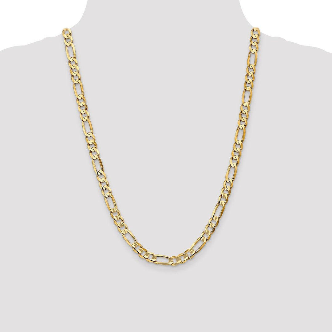 Gold 6.75mm Figaro Chain, 24