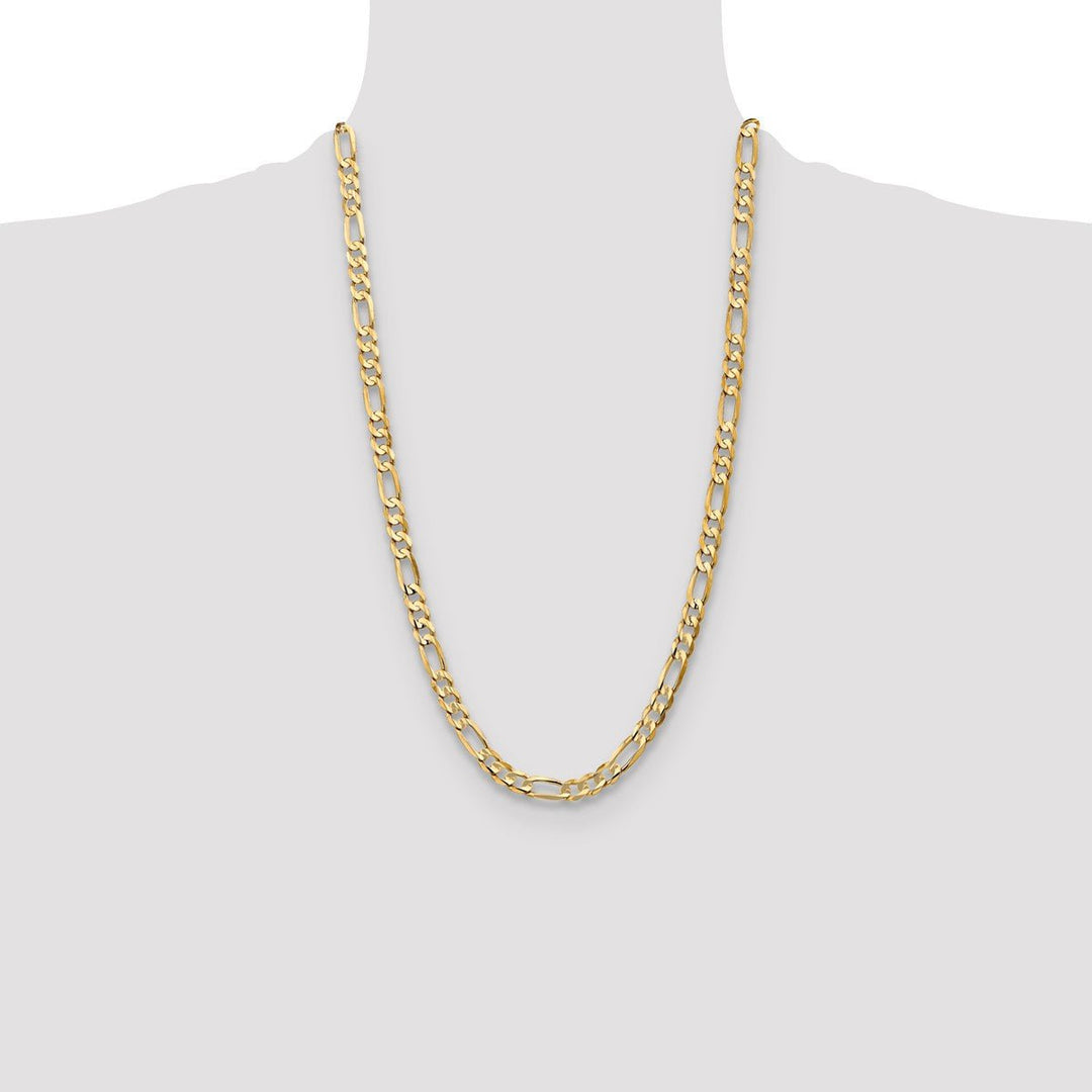 Gold 6.75mm Figaro Chain, 26