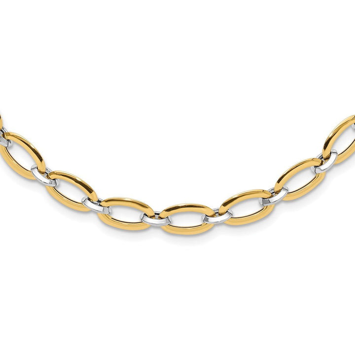 Gold 6.79mm Link, Other Necklace, 18" - Necklace - Design Jewellers Edmonton