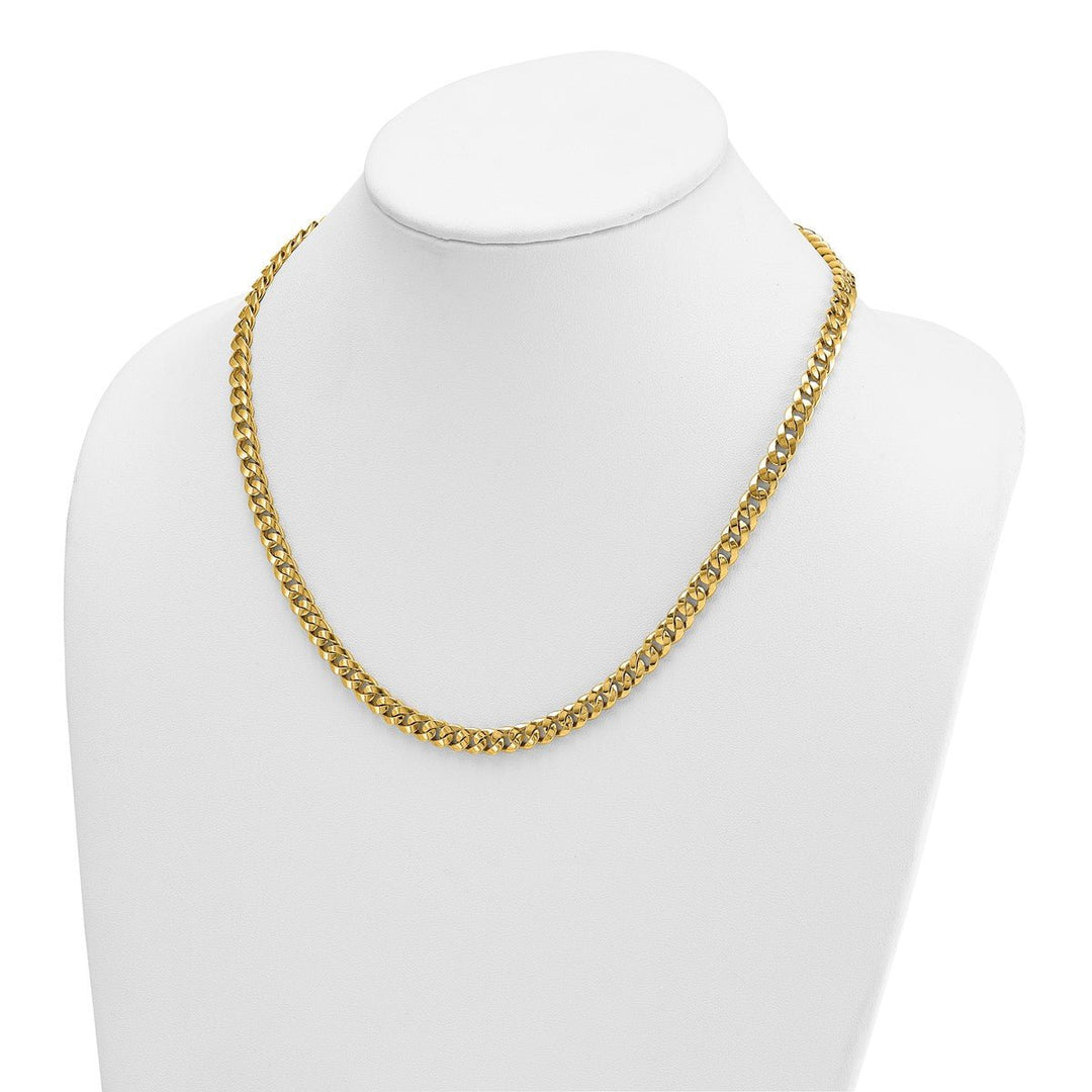 Gold 6.7mm Curb Chain, 20