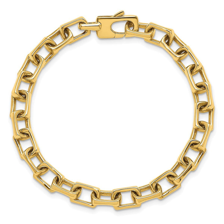 Gold 6.85mm Fancy Bracelet, 7.5" - Bracelet - Design Jewellers Edmonton