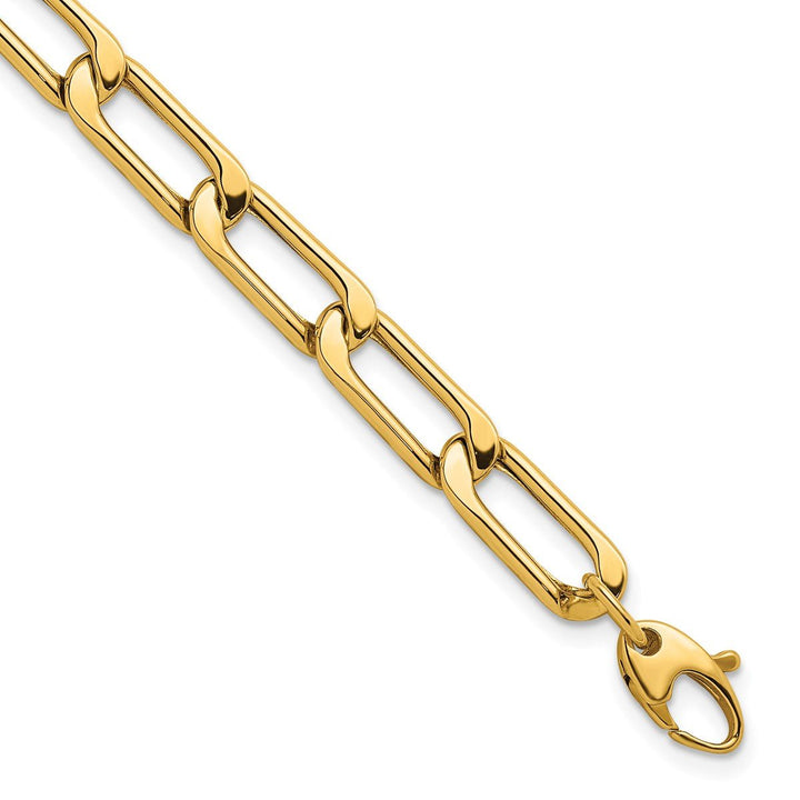 Gold 6.8mm Curb Bracelet, 7.5" - Bracelet - Design Jewellers Edmonton
