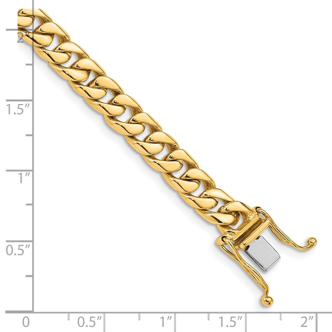 Gold 6.8mm Curb Bracelet, 8