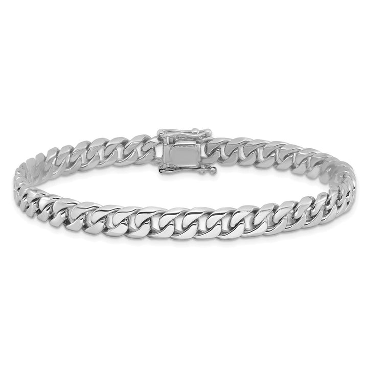 Gold 6.8mm Curb Bracelet, 8" - Bracelet - Design Jewellers Edmonton