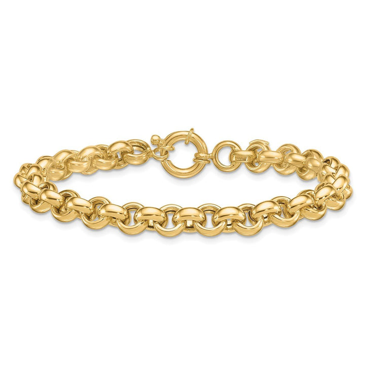 Gold 6.8mm Rolo Chain, 7.5" - Chain - Design Jewellers Edmonton