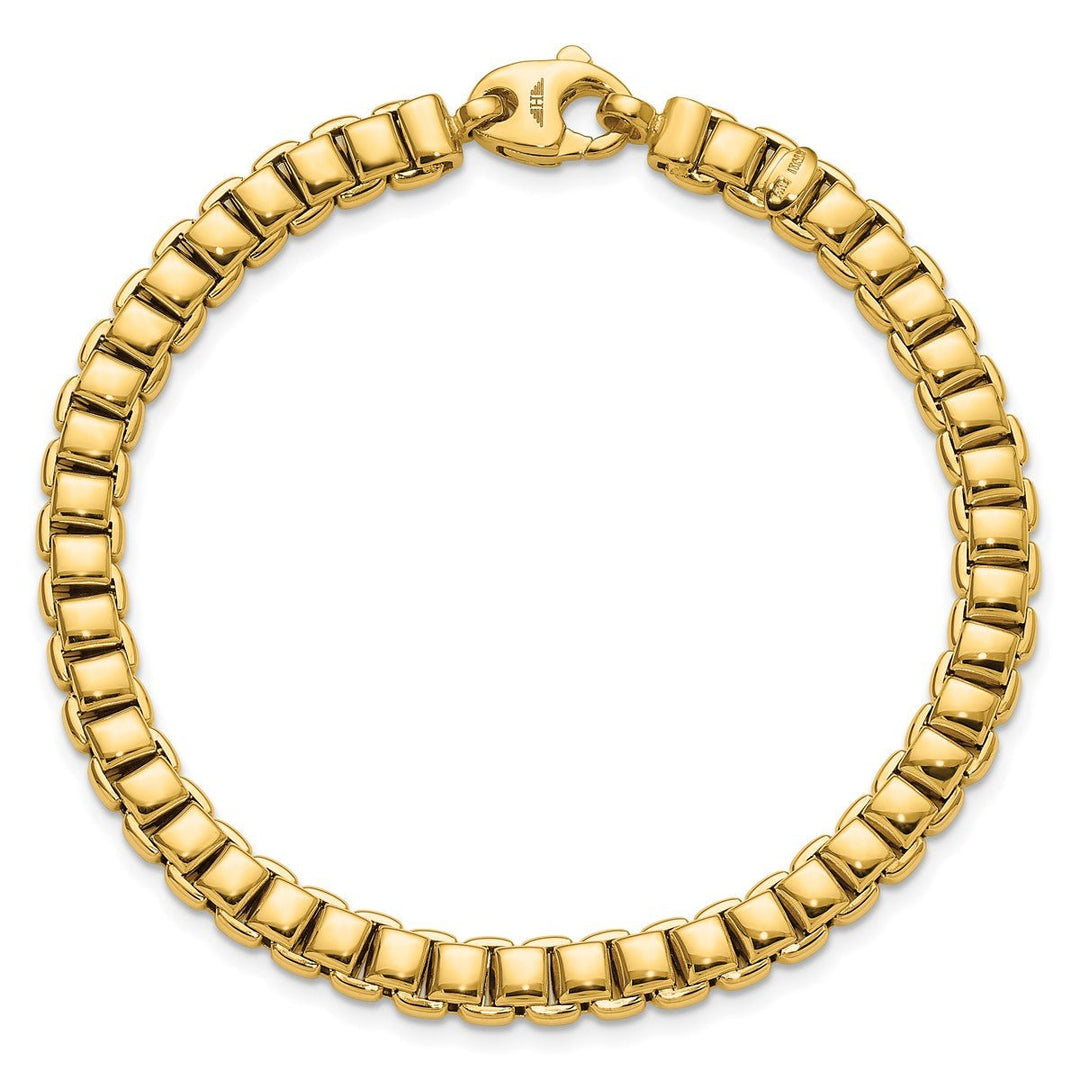 Gold 6mm Box Bracelet, 7.75