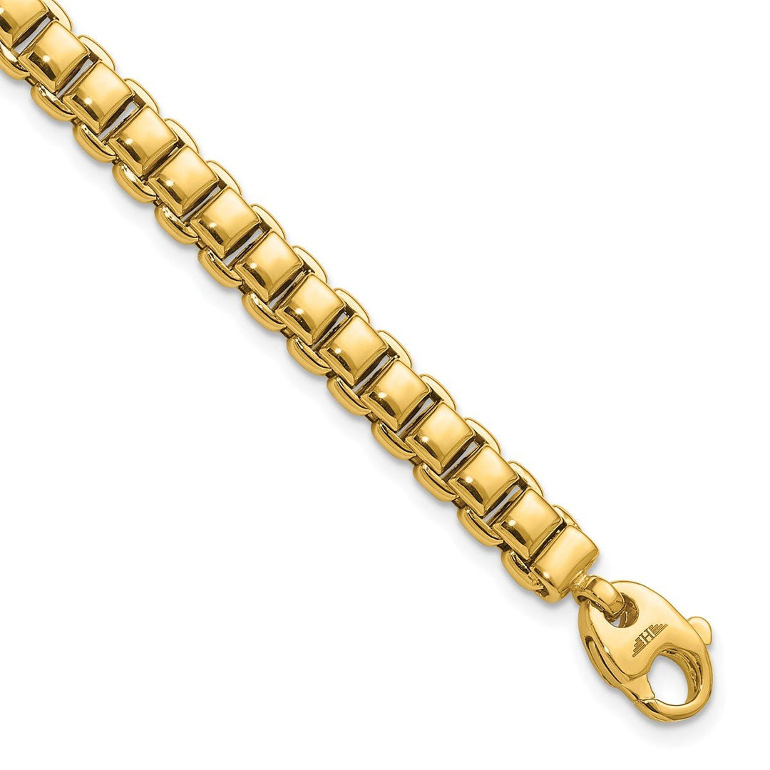 Gold 6mm Box Bracelet, 7.75"